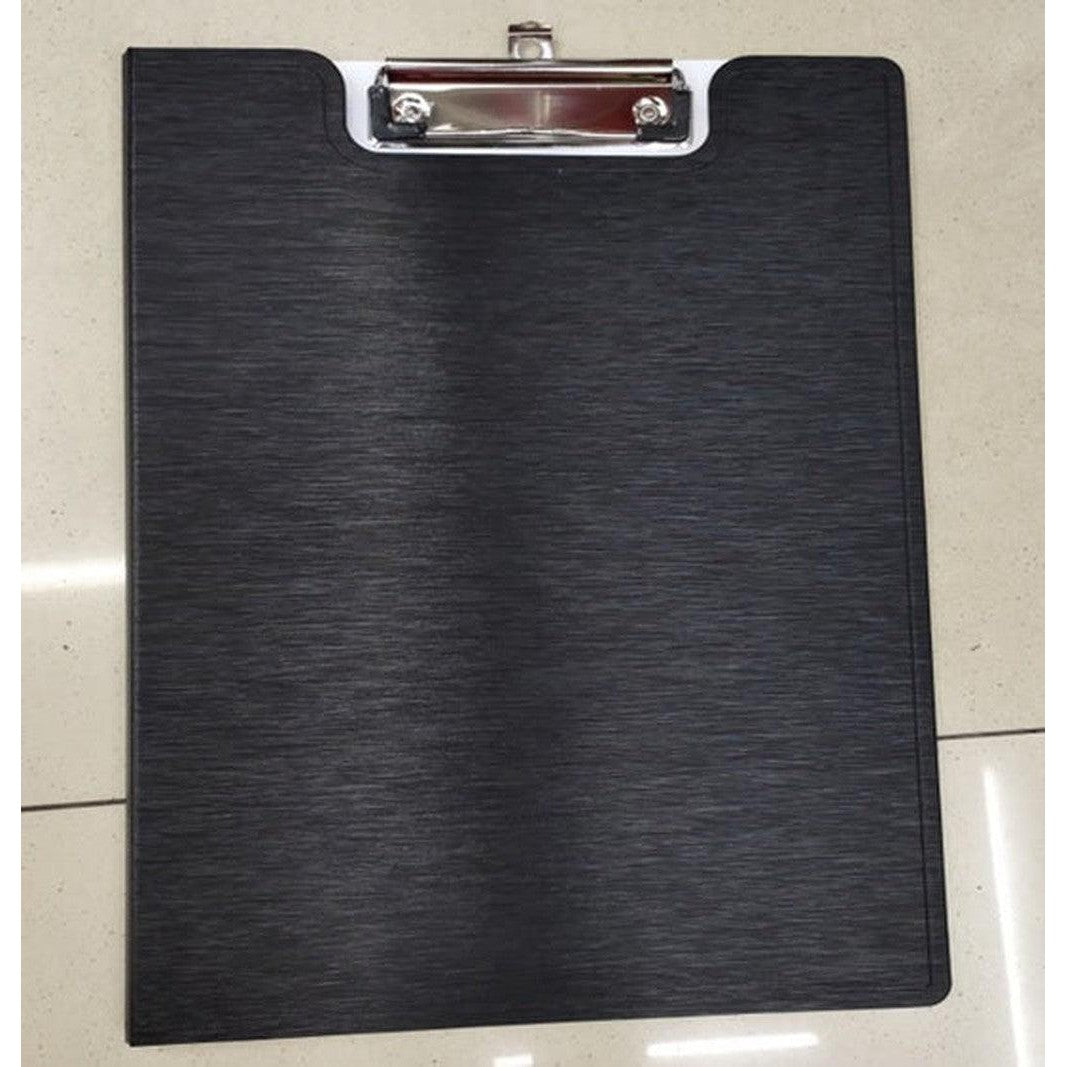 Clip Folder A4 Texture Black And Grey-Filiing Accessories-Other-Star Light Kuwait