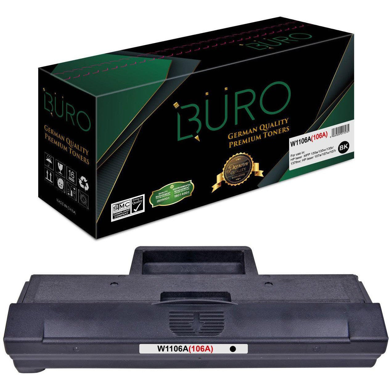 Compatible Hp 106A W1106A Black Toner Buro-Compatible Inks-Compatibles-Star Light Kuwait