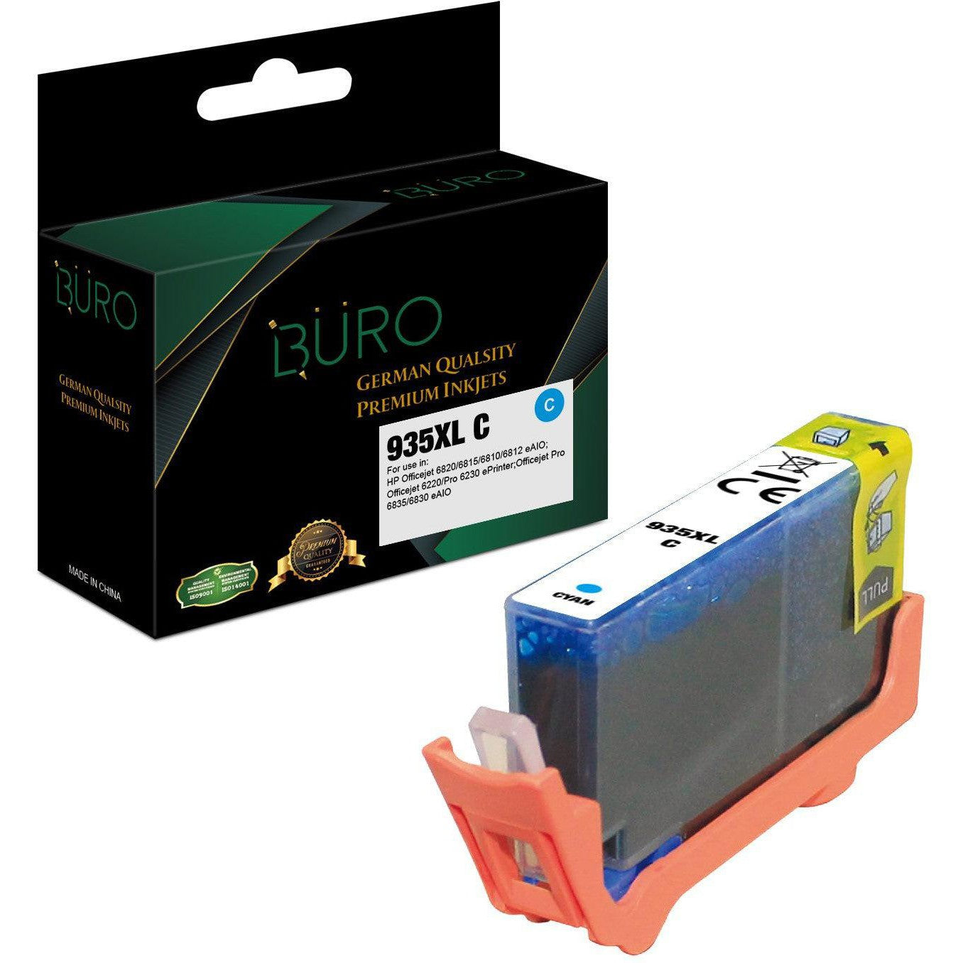 Compatible Hp 935 Xl Cyan Ink Buro-Compatible Inks-Compatibles-Star Light Kuwait