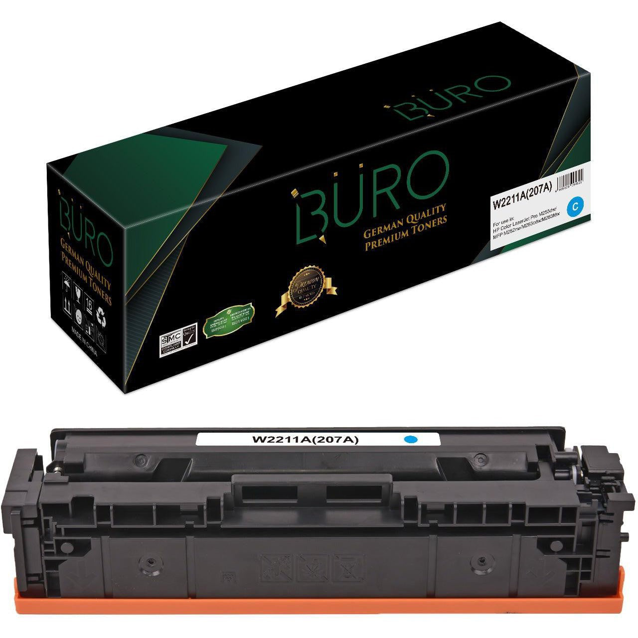 Compatible Hp W2211A Cyan 207A Buro Updated Chip-Compatible Inks-Compatibles-Star Light Kuwait