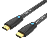 Cotton Braided 4K HDMI Male to Male Cable 15M Black Zinc Alloy Edition