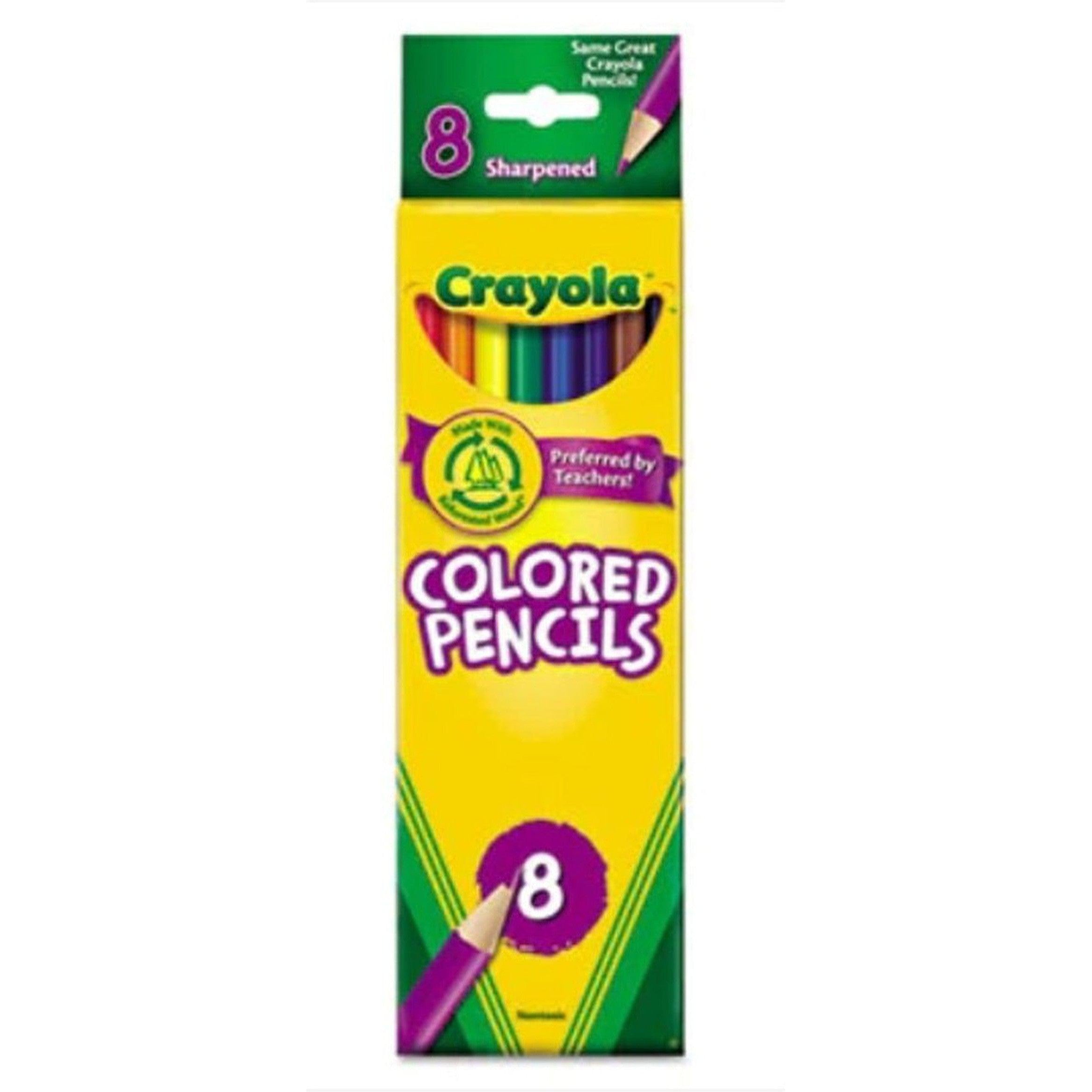 Crayola 8 Colored Pencils-Pencils-Crayola-Star Light Kuwait