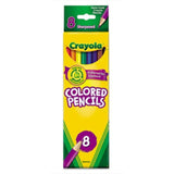 Crayola 8 Colored Pencils-Pencils-Crayola-Star Light Kuwait
