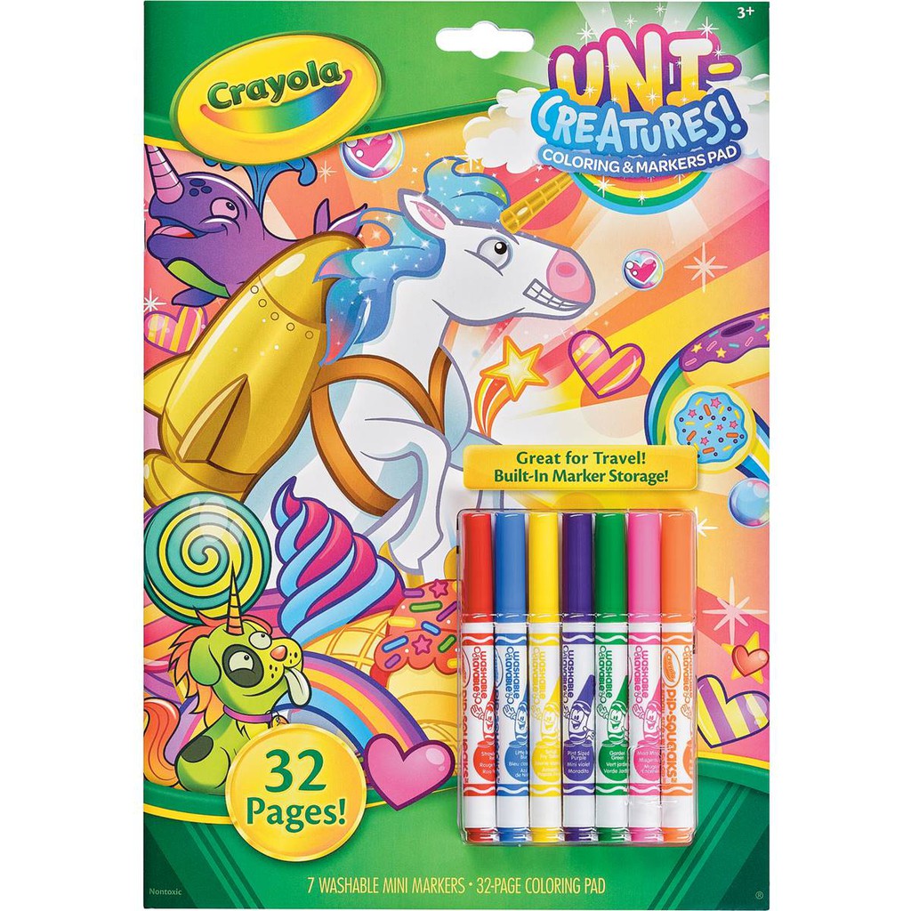 Crayola Animal Coloring Book & Markers – Star Light Kuwait