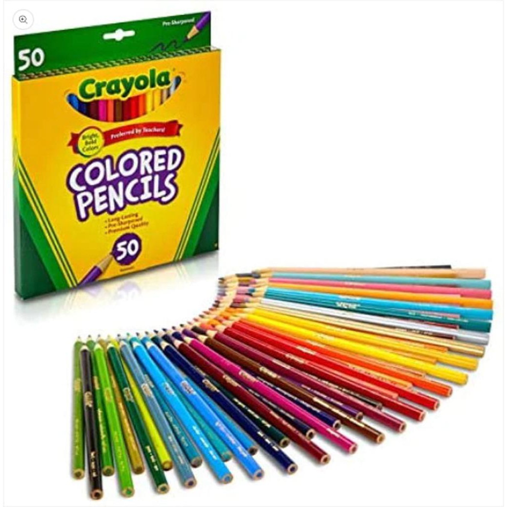 Crayola Colored Pencils 50 Colors-Pencils-Crayola-Star Light Kuwait