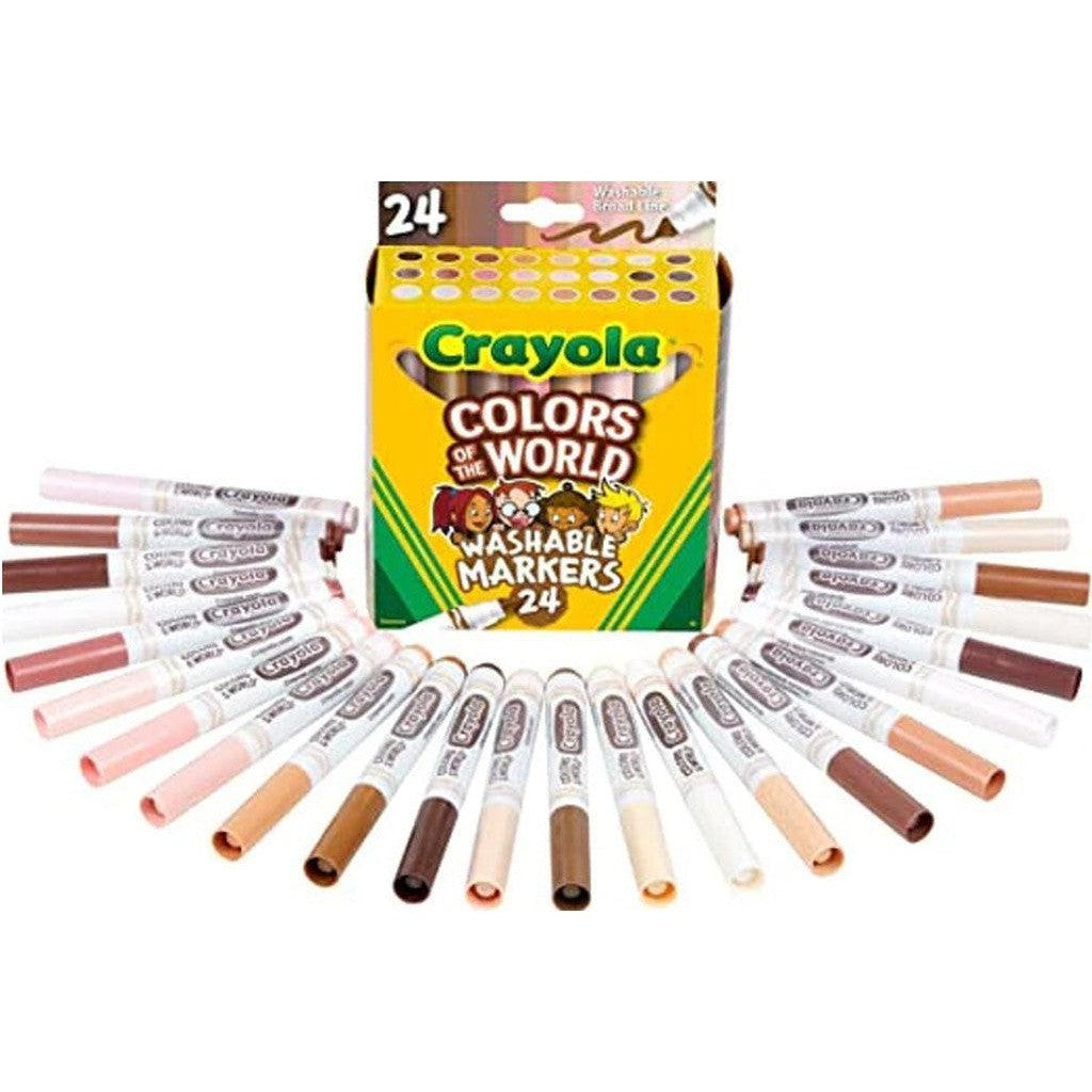 Crayola Colors Of The World Washable Colors 24-Drawing And Coloring-Crayola-Star Light Kuwait