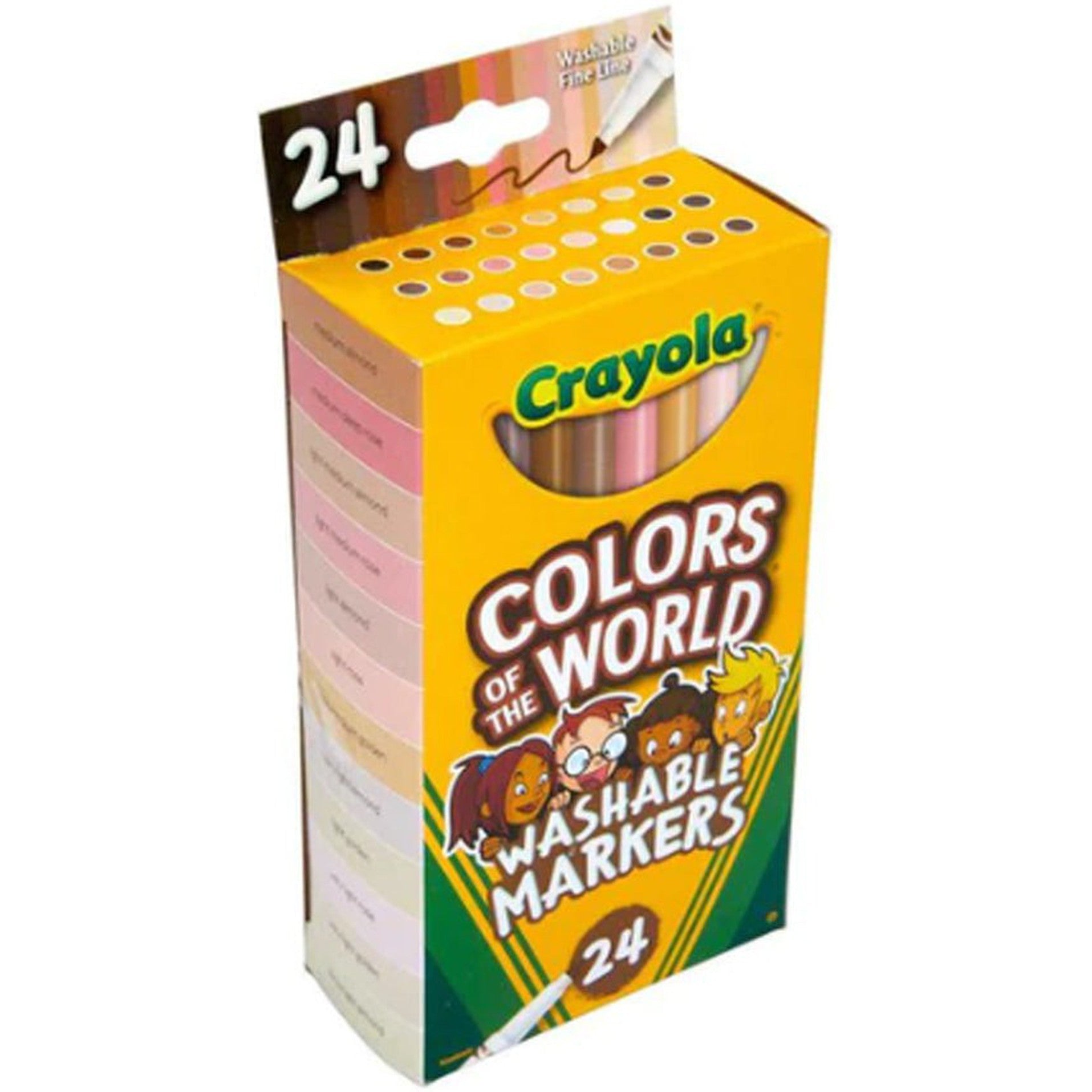 Crayola Colors Of The World Washable Colors 24-Drawing And Coloring-Crayola-Star Light Kuwait