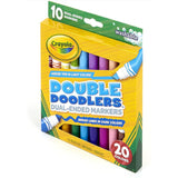 Crayola Double Doodlers Dual Ended Markers 20 Colors-Drawing And Coloring-Crayola-Star Light Kuwait