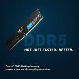Crucial 16GB DDR5 4800 MT/s (PC5-38400) CL40 SR x8 Unbuffered DIMM