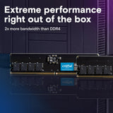 ذاكرة Crucial سعة 8 جيجابايت DDR5 بتردد 5600 ميجاهرتز UDIMM لأجهزة الكمبيوتر المكتبية