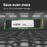 Crucial E100 2TB M.2 NVMe SSD PCIe 4.0 Gen4, 5000MB/s