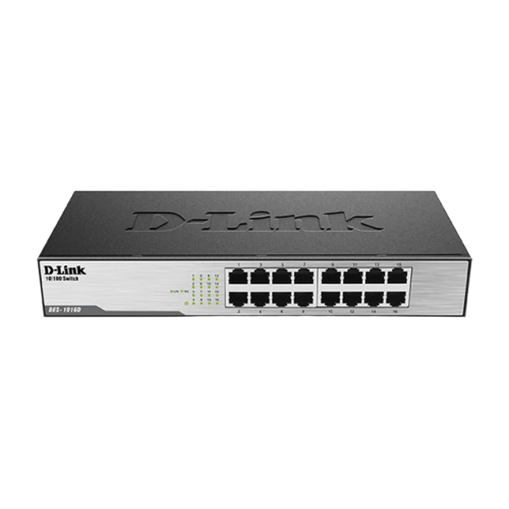 D-Link 16-Port Gigabit Unmanaged Desktop/Rackmount Switch Dgs-1016D-Dlink-D-Link-Star Light Kuwait