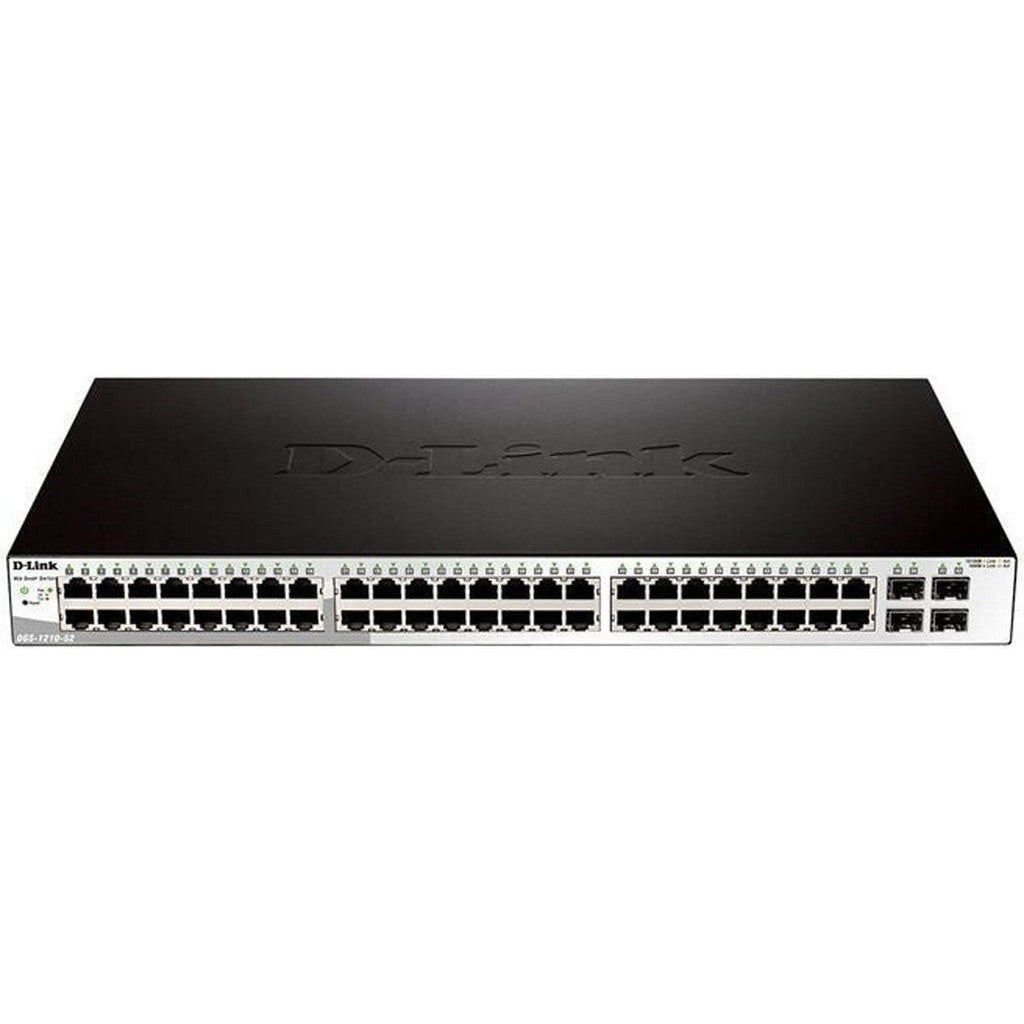 D-Link Dgs-1210-52 - 48-Ports / 4X Combo Sfp / Gigabit / Managed / Desktop / Rack (1U)-Dlink-D-Link-Star Light Kuwait