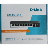 D-Link Poe Switch 10 Port 10/100 Unmanaged Des-F1010P-Dlink Poe Switches-D-Link-Star Light Kuwait