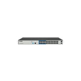 مفتاح ذكي Dlink DGS-F1210-26Ps-E ذو 26 منفذًا، يدعم سرعات 10/100/1000Base-T، بمدى 250 ميجابت في الثانية، بتقنية PoE+، مزود بـ 24 منفذ PoE، ومنفذي SFP، ومصدر طاقة PoE بقدرة 250 واط.
