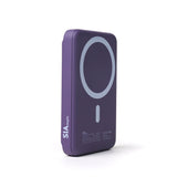 SIAMagOn SIPBMG8LD-PR Magnetic power bank PD 20W-Wireless Charging 15W With LED Light 8000Mah - Purple