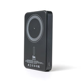 SIA MagOn Magnetic power bank metal Body PD 20W-Wireless Charging 15W 10000Mah black