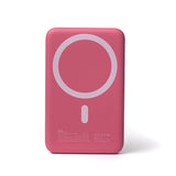 SIA MagOn SIPBMG8LD-PK Magnetic power bank PD 20W-Wireless Charging 15W With LED Light 8000Mah - Pink
