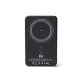 SIA MagOn Magnetic power bank metal Body PD 20W-Wireless Charging 15W 10000Mah natural Titanume