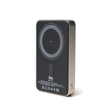 SIA MagOn Magnetic power bank metal Body PD 20W-Wireless Charging 15W 10000Mah natural Titanume