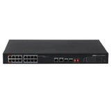 مفتاح داهوا ذو 16 قناة بتقنية PoE متوافق مع JKVision RJ45