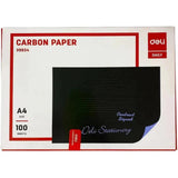 Deli Carbon Paper Pack Blie Color 100 Sheets-Paper Sheets-Deli-Star Light Kuwait
