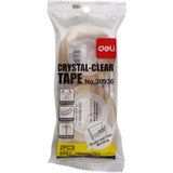 Deli Crystal Clear Tape Set 2-Tapes And Adhesives-Deli-Star Light Kuwait