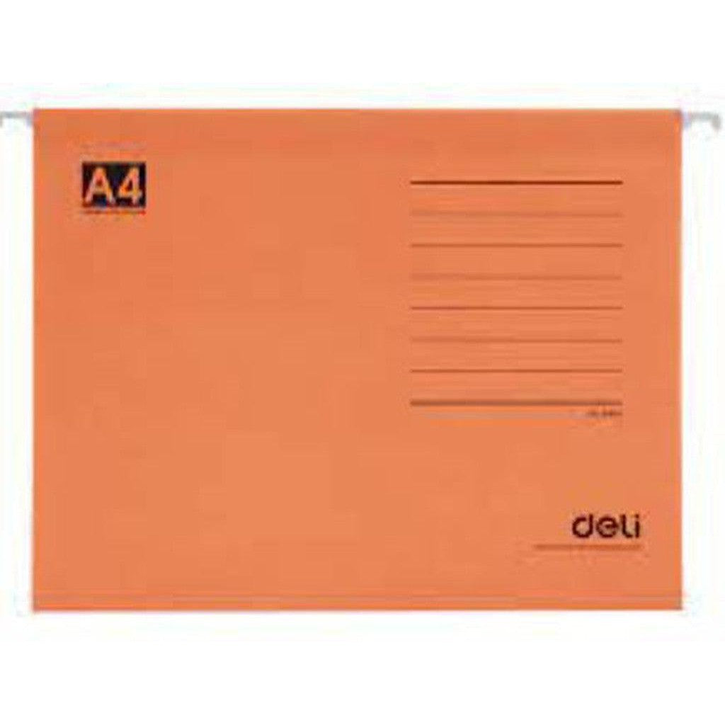 Deli Hanging Folder A4 Orange Color-Box Files-Deli-Star Light Kuwait