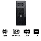 Dell Precision 5860 Tower Workstation Xeon W3-2423 6-Cores 32GB 1TB NVMe M.2 SSD Quadro T1000 8GB VGA Win 11 Pro 3YW Workstation