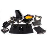 Deluxe Leather Desk Set 15 Pieces Black Color