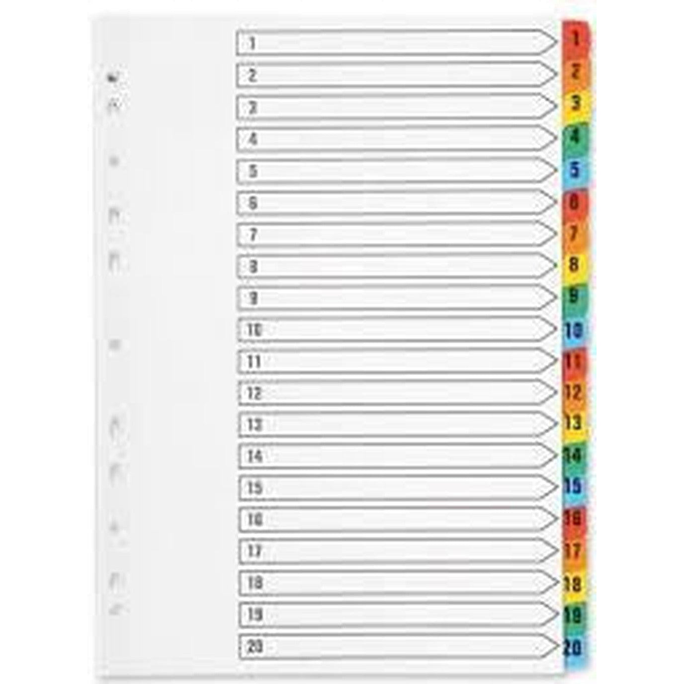 Divider 1To20 Color With Number-School Supplies-Other-Star Light Kuwait