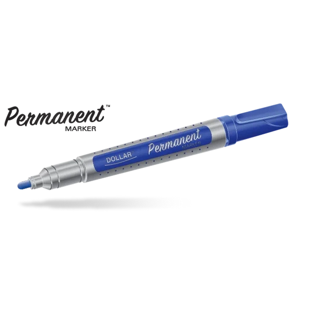 Dollar Permanent Marker (12/Pack)-Pens-Dollar-Blue-Cut UML5-Star Light Kuwait