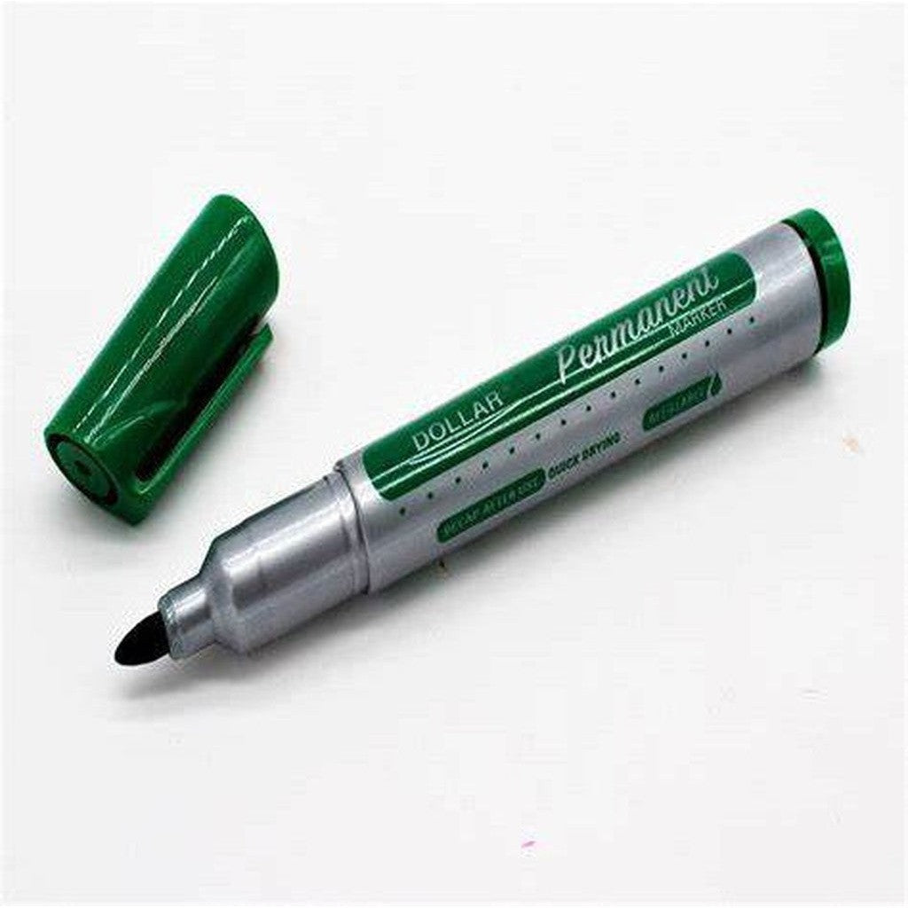 Dollar Permanent Marker (12/Pack)-Pens-Dollar-Green-Cut UML5-Star Light Kuwait