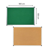 Double Sided Bulletin Cork Boards 120 X 180 Cm
