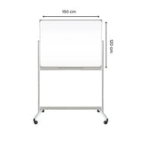 Double Sided Magnetic Whiteboard With Stand (Without Installation) 120 x 150 Cm