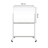 Double Sided Magnetic Whiteboard With Stand (Without Installation) 90 x 150 Cm