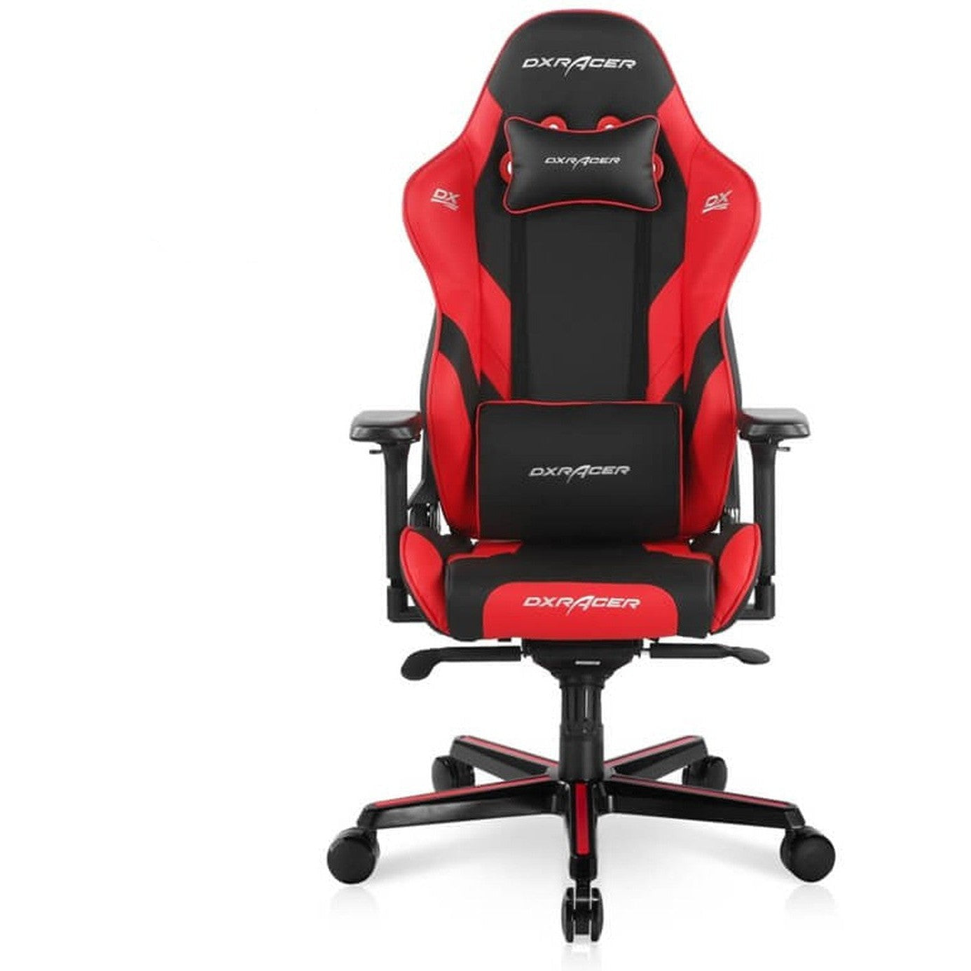 Dxracer Gaming Chair G Series Pvc Leather Metal Frame 4D Armrest, Black-Red-Gaming Chairs-DXRacer-Star Light Kuwait