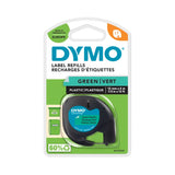 Dymo Black on Green Label Printer Tape 4 m Length 12 mm Width