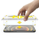 واقي شاشة شفاف من إنجيج لهاتف آيفون 12 برو، مزود بأداة تثبيت، لحماية الخصوصية