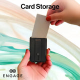 ENGAGE MAGSAFE WALLET WITH FINGER GRIP HOLDER - BROWN