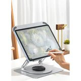 Earldom EH257 360° Adjustable Metal Laptop Stand - Silver