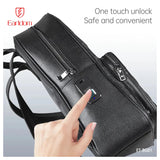 Earldom ET-BG01 Leather Backpack Bag - Black