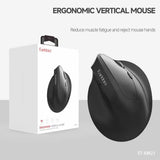 Earldom KM21 Ergonomic Vertical Mouse - Black