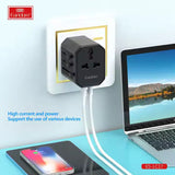 محول السفر الدولي Earldom LC17 USB مع محول من النوع C إلى USB 3.0