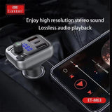 Earldom M63 PD+QC3.0 20W Bluetooth FM Transmitter Charger