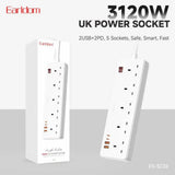 Earldom SC31 Multi-Socket Power Strips- White (Gmark Approved)