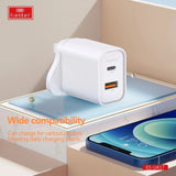 Earldom UK17 20W PD + 18W QC3.0 USB Wall Charger (UK Plug)