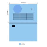 Economy 101 Solid color telescopic folder Two hanging poles Each box 50 pieces