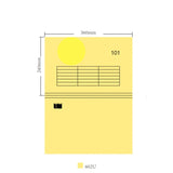 Economy 101 Solid color telescopic folder Two hanging poles Each box 50 pieces
