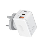 محول طاقة USB بقوة 12 واط، مزود بقابس بريطاني 